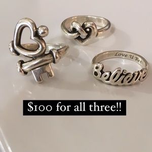 THREE James Avery rings